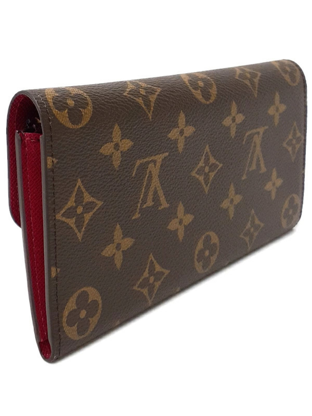 Louis Vuitton Portefeuille Bi Long Emilie fold Wallet Monogram Brown